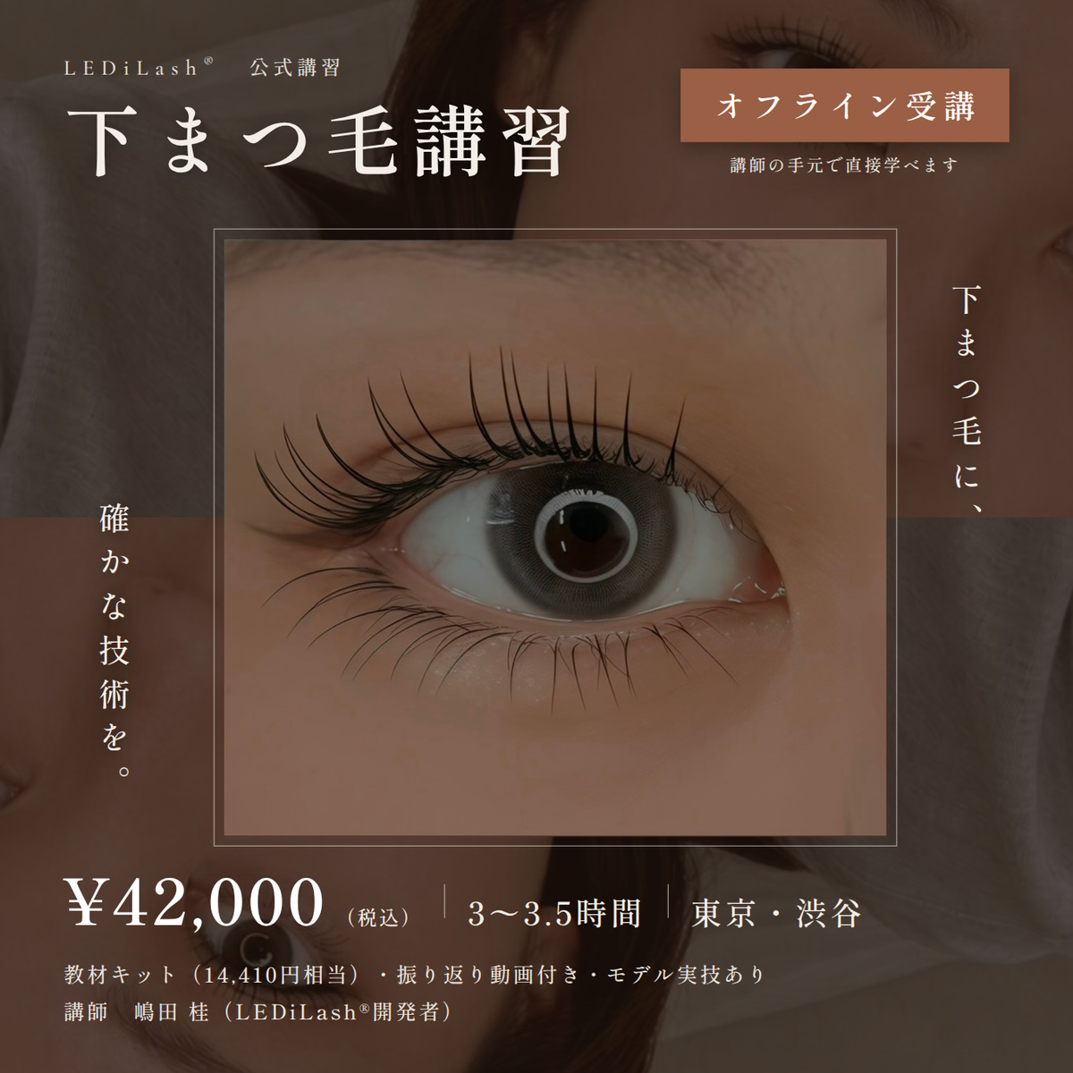 LEDiLash®×下まつ毛/対面